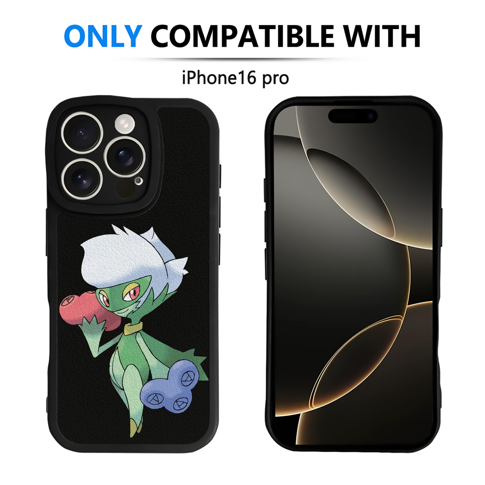 （画像用） ポケットモンスター Pokémon 【iPhone 16シリーズ対応】シリコンスマホケース（レザー調） 材質：シリコン